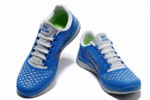 Nike Free 3.0 V4 Mens Shoes Blue Grey White